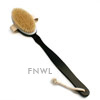 Dark Oval Bath Brush With Removable Handle
