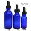 1 oz. Cobalt Boston Round Bottle With Dropper 1 oz. Cobalt Boston Round Bottle With Dropper